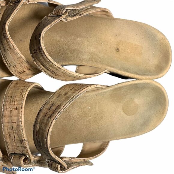 Vionic Radia Gold Cork Wedge Comfort Sandals Women's Size‎ 7 - Picture 5 of 12